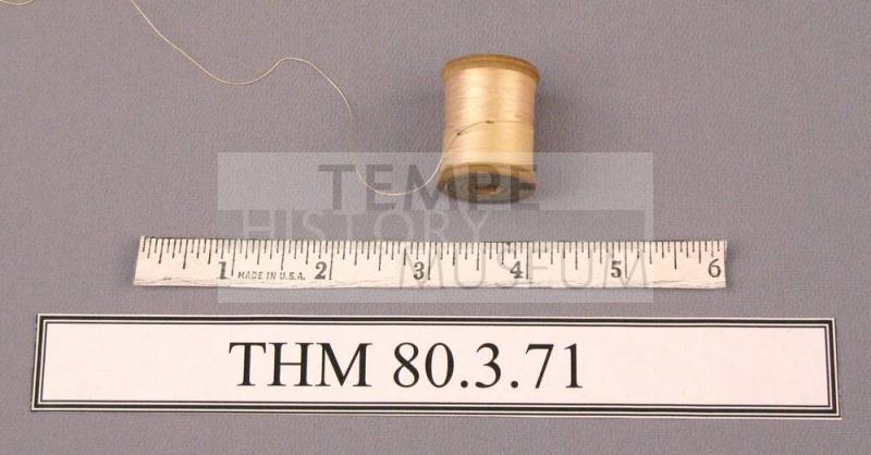 Spool, Wood with Creme Thread
