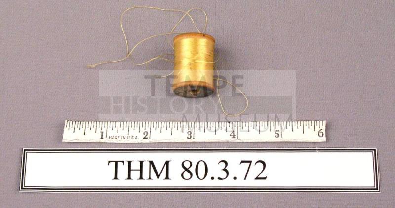 Spool,Wood with Yellow Thread
