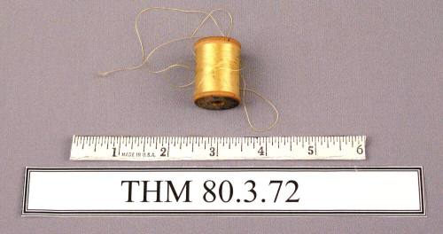 Spool,Wood with Yellow Thread