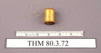Spool,Wood with Yellow Thread