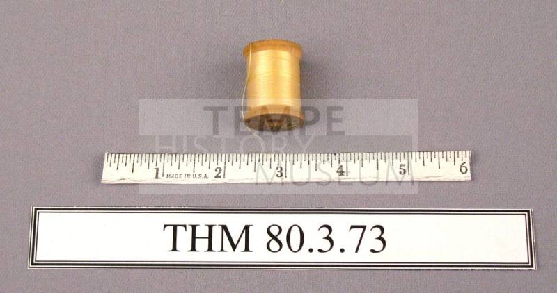 Spool, Wood with Pale Yellow Thread