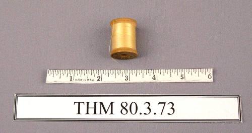 Spool, Wood with Pale Yellow Thread