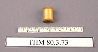 Spool, Wood with Pale Yellow Thread