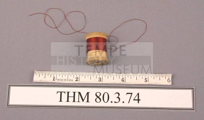 Spool, Wood with Brown Thread