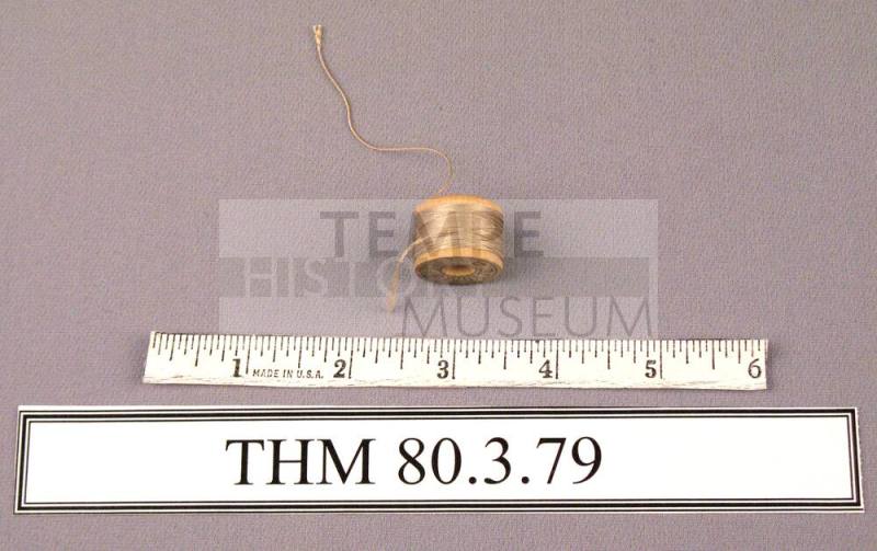 Spool, Wood with Beige Thread