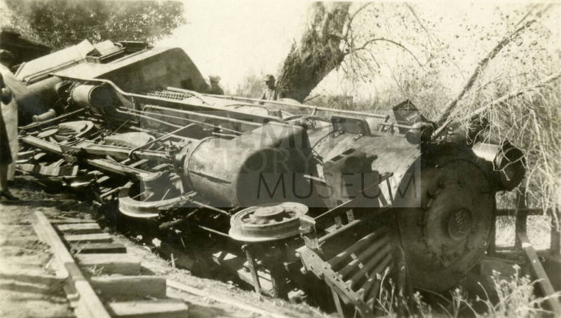 Santa Fe Train Wreck Near Creamery,Tempe