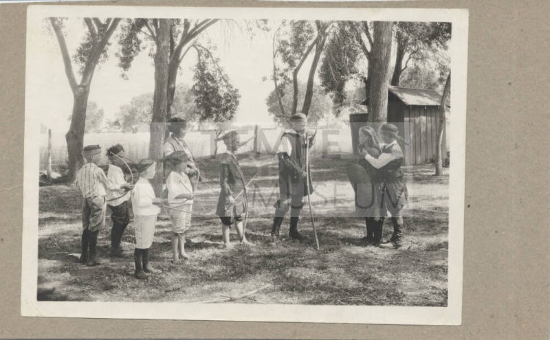 1921 Robin Hood Play at Rural School, Tempe, Arizona