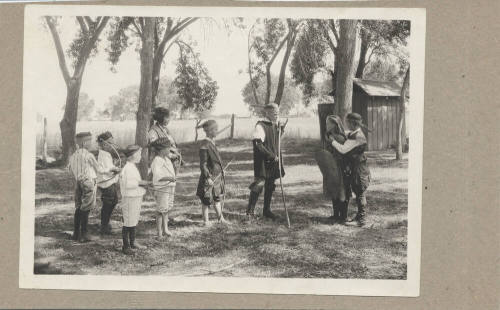 1921 Robin Hood Play at Rural School, Tempe, Arizona
