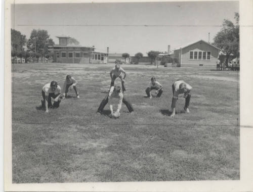 Children Playing Football at Rural School