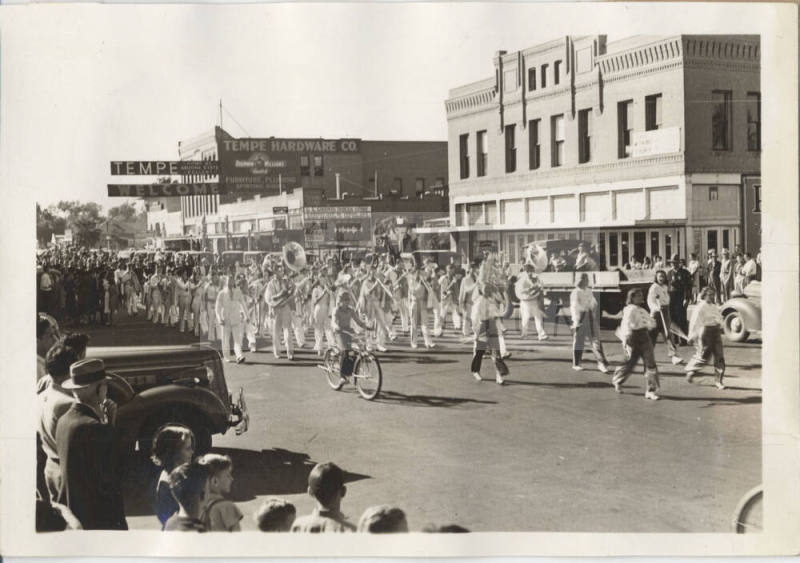Tempe Union High Band Marching in Parade