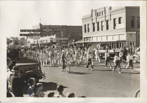 Tempe Union High Band Marching in Parade