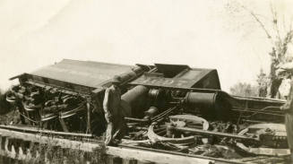 Wreck of Southern Pacific Railroad Locomotive 1697 near Creamery ,Tempe, Arizona