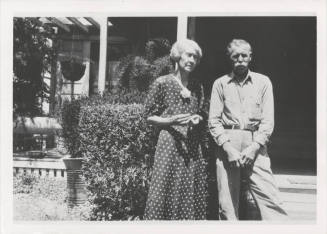 Edwin Hampton Spain and Sara Moody Spain at home on East 6th Street, Tempe, Arizona