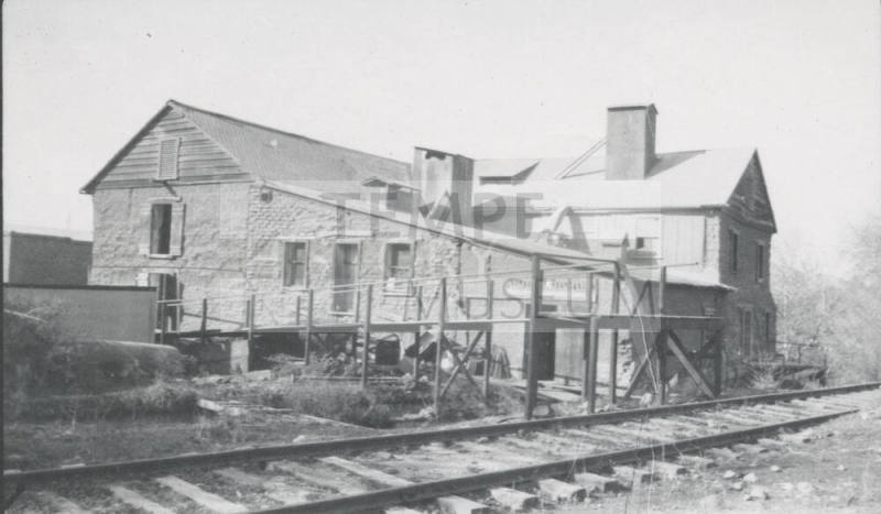 Santa Fe  Railroad Tracks at rear of  Hayden Flour Mill, Tempe, Arizona