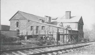 Santa Fe  Railroad Tracks at rear of  Hayden Flour Mill, Tempe, Arizona