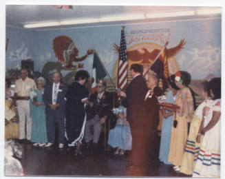 Coronation of King and Queen at 1986 Escalante Senior Center Fiesta Patrias photo