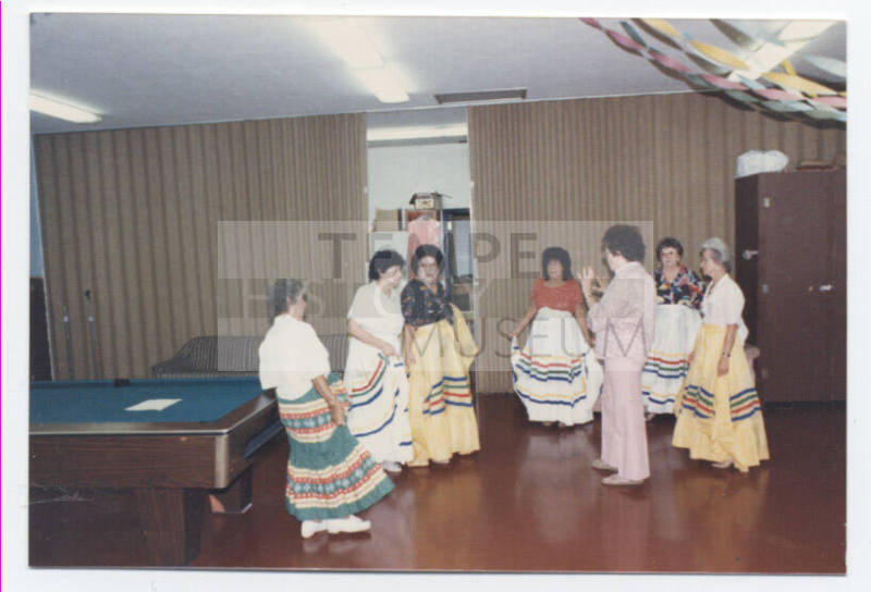Dancers practicing for fiesta Patrias at Escalante Center, photo