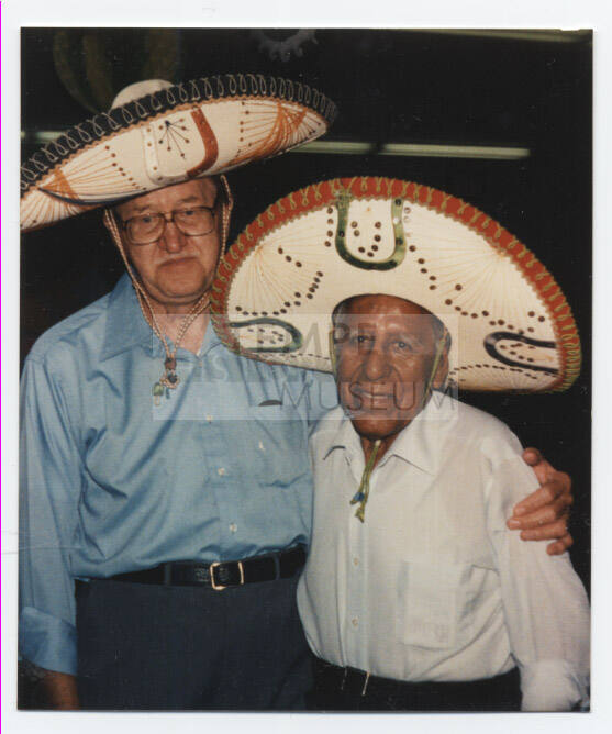 John Norgail and Pete Vera at Escalante Senior Center 1987