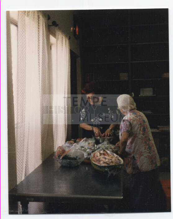 Cinco de Mayo Salad Preparation - 1986 - Escalante Center