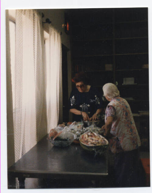 Cinco de Mayo Salad Preparation - 1986 - Escalante Center