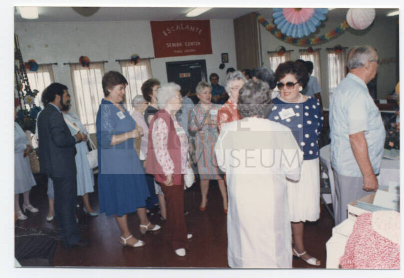 Josie Sanchez at Mayor's Breakfast, July 1987