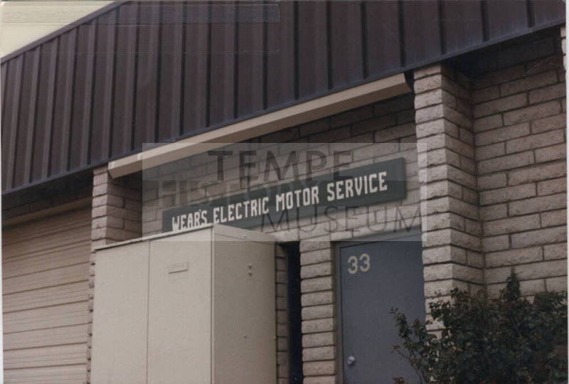 Wear's Electric Motor Service, 2604 West 4th Street, Tempe, Arizona
