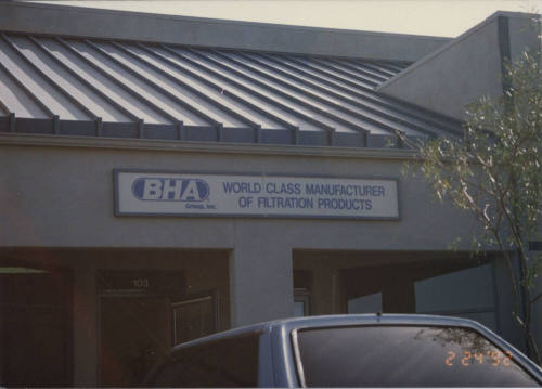 BHA World Class Manufacturer of Filtration Products, 1975 East 5th Street, Tempe, Arizona