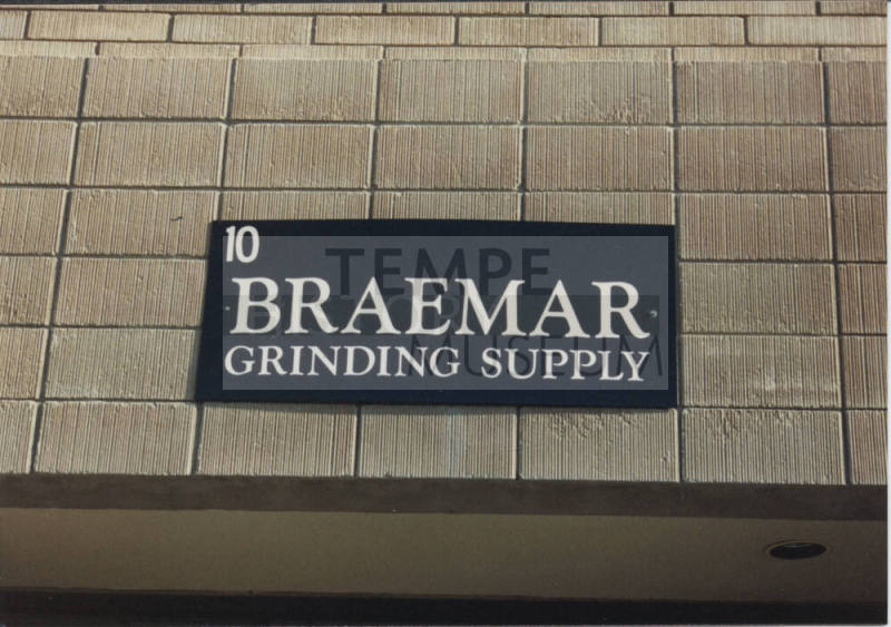 Braemar Grinding Supply, 2003 East 5th Street, Tempe, Arizona