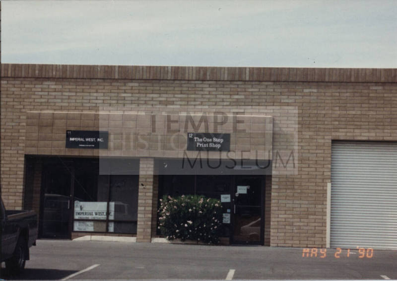 Imperial West, Inc. / The One Stop Print Shop, 2003 East 5th Street, Tempe, Arizona