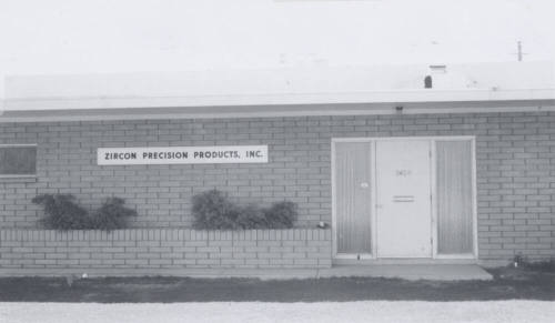 Zircon Precision Products Inc. -2404 South Industrial Park Avenue, Tempe, Arizon