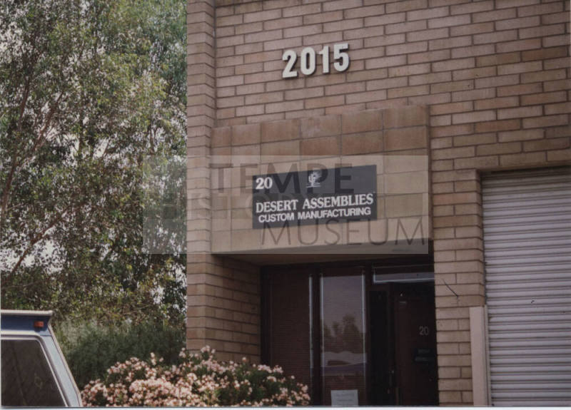 Desert Assemblies Custom Manufacturing, 2015 East 5th Street, Tempe, Arizona