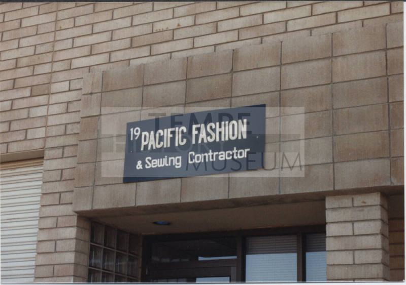 Pacific Fashion & Sewing Contractor, 2015 East 5th Street, Tempe, Arizona