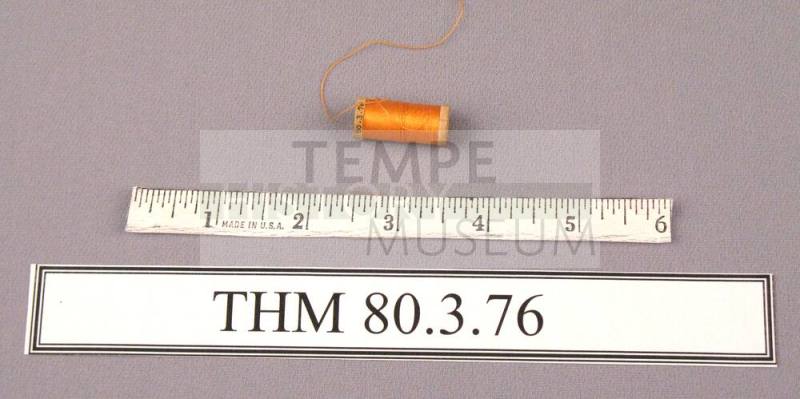 Spool, Wood with Orange Thread