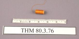 Spool, Wood with Orange Thread