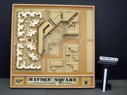 Architect's model of Hayden Square Project developmental proposal