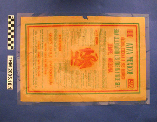 "Gran Celebracion Los Dias 15 & 16 de Sep" (Mexican Independence Day in Tempe 1922)
