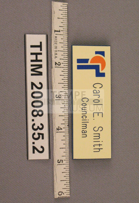 Name Tag Identification Badge, Carol Smith