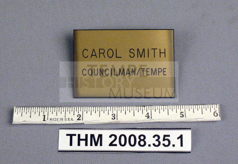 Name Tag Identification Badge, Carol Smith