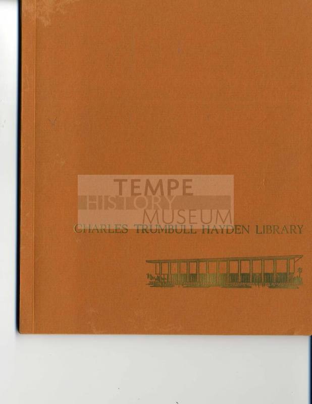 Charles Trumbull Hayden Library: Dedicatory Booklet 1966