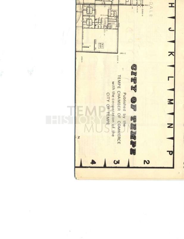 City of Tempe Map and School District maps, 1974