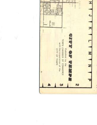City of Tempe Map and School District maps, 1974