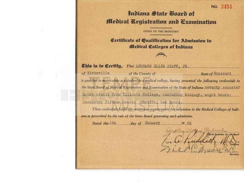 Indiana State Board of Medical Registration and Examination