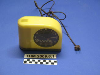 Yellow Plastic Alarm Clock