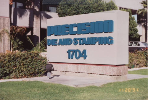 Precision Die and Stamping, 1704 West 10th Street, Tempe, Arizona