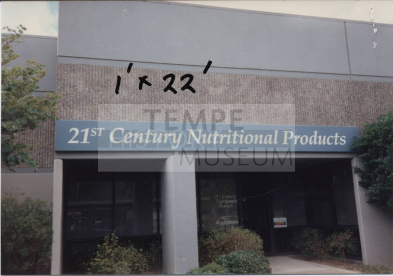 21st Century Nutritional Products, 2445 West 12th Street, Tempe, Arizona