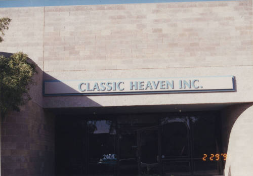 Classic Heaven Incorporated, 2404 West 14th Street, Tempe, Arizona
