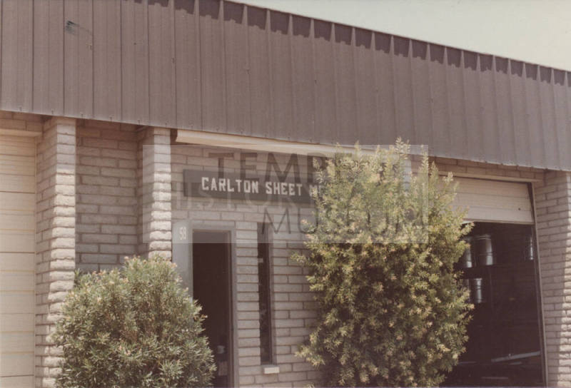 Carlton Sheet Metal, 2618 West 1st Street, #9, Tempe, Arizona
