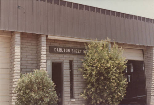 Carlton Sheet Metal, 2618 West 1st Street, #9, Tempe, Arizona