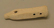 whistle, ceramic, skull motif