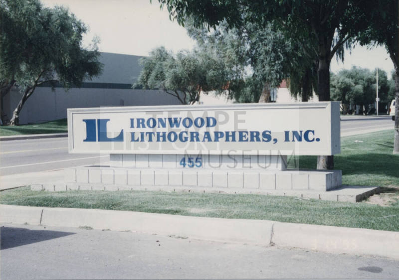 Ironwood Lithographers, Incorporated, 455 South 52nd Street, Tempe, Arizona